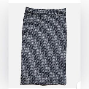 NWT- MAEVE ANTHROPOLOGIE TEXTURED BLACK & WHITE GEOMETRIC KNIT SKIRT